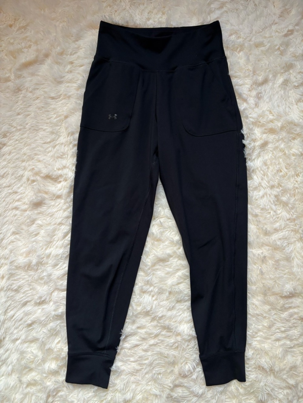 Under Armour Women’s Black High Waist Fitted Jogger Pants Small